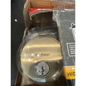 Kwikset‎ Satin Nickel Single Cylinder Deadbolt with SmartKey